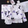 Pijama para niñas, algodón nube primavera y otoño ropa de casa para niñas pequeñas, ropa para aire acondicionado, conjunto delgado de manga larga para bebé niña