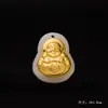 O corredor incrustado do jade Guanyin do ouro perla o pendente de Maitreya Buddha Passepartout os presentes dos homens e das mulheres presentes vivos da drenagem vendem por atacado