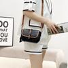 Bolso Pequeño de Cuero para Hombro Nuevo para Mujer Bolso Cuadrado Pequeño Cruzado Nicho Sentido Avanzado Piel de Vaca de Capa Superior Bolso para Teléfono Móvil 19202