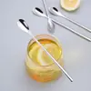 Cuchara para Hielo Personalizada de Varias Longitudes, Acero Inoxidable, Logo Imprimible, Cuchara Engrosada para Miel y Nido de Pájaro, Cuchara Larga para Remover Jugo