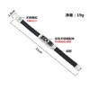 Pulsera de Acero Inoxidable con Estrella y Luna de Moda Europea y Americana para Hombres, Pulsera de Silicona, Estilo Sencillo de Pareja, Joyería de Mano Ajustable