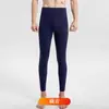 Leggings de terciopelo de doble cara para hombre, pantalones cálidos para hombre, ropa interior cepillada con forro polar para hombre, pantalones largos de algodón ajustados