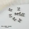 Accesorios de Aleación de Uñas de Moda Mini Moño de Metal Dorado y Plateado Tridimensional Versátil Decoraciones de Uñas Portátiles