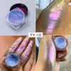 [Cielo Melocotón] Polvo Mágico Espejo Mágico para Uñas Artísticas Camaleónicas de Alta Calidad Sombra de Ojos Destacador Brillo Pintura Acuarela Pigmento