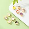 Lindos Accesorios de Cuentas Gotas de Aceite Cuentas de Transferencia de los Doce Animales del Zodiaco Animales del Año en Curso Cuentas para Pulseras DIY Accesorios para Pulseras