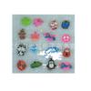 Colgante de Goma Suave de PVC con Anillo de Hierro Colgante de Dibujos Animados Banda de Goma Arcoíris Pulsera Trenzada Colgante Accesorios de Colgantes Pequeños