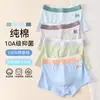 Roupa íntima infantil feita de algodão puro, algodão Classe A, para meninos adolescentes de 10 a 15 anos, período de desenvolvimento, cuecas boxer para meninos