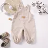 En stock mono para bebé transfronterizo 0-24 meses pana suave tirantes con broches de actividad mono para bebé