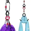 Accesorios para Hamaca de Yoga Aéreo Placa de Fijación Mosquetón Anillo Giratorio Universal Cuerda de Yute Cinta Plana Seda Baile Individual Accesorios Eléctricos