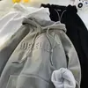 Moletom com Capuz Estilo Americano Pesado com Forro de Fleece Lazy Chic para Homens, Marca Tendência, Jaqueta Oversized de Alto Padrão para Outono e Inverno