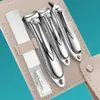 Set Transfronterizo de Cortaúñas Grande Individual para Hombres, con Hojas Oblicuas y Planas, Específicamente para Uñas Gruesas, Set de 5 Piezas