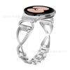Para Samsung galaxy Watch 5 PRO45MM Cuerno Grande X Metal Diamante Correa de Reloj watch4