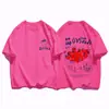 Camiseta Creativa de Fresa para Mujer Holgada Hip-Hop Streetwear Moda Ropa Nueva para Mujer Cintura Completa Cómodo Top de Algodón