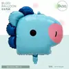 Globos de papel de aluminio con cabeza de animal linda estilo caricatura, nuevos, transfronterizos, decoraciones y suministros para fiestas de cumpleaños de niños y bebés