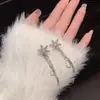 Pendientes Coreanos de Copo de Nieve con Borlas para Mujer, Diseño de Nicho, Estilo Largo Popular, Lujo Ligero, Sensación de Alta Gama, Pendientes Elegantes, Venta al por Mayor