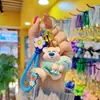 Billetera de resina de dibujos animados llavero de oso cadena de teléfono móvil femenina linda exquisita pulsera muñeca bolsa de la suerte llavero bolsa colgante