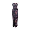 Comércio Exterior Transfronteiriço Atacado de Roupas Femininas Verão Sexy Puro Desejo Tomara que Caia Ajustado ao Corpo Colado ao Quadril Vestido com Fenda nas Costas Direto do Fabricante
