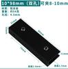 Clip de vidrio negro en forma de U clip combinado laminado en forma de T en forma de F aleación de aluminio clip de fijación de azulejos 90 grados 180 grados clip de madera