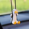 Colgante de Pato Lindo para Coche Colgante Oscilante Colgante para Espejo Retrovisor de Coche Colgante Colgante Accesorios Interiores de Coche Perfume para Mujer Pato Hecho a Mano