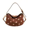 Bolso de Mano Nuevo de Patchwork de Lunares de Verano 2026, Diseño de Nicho, Bolso Cruzado Simple y Versátil para el Trabajo