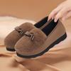 Mocasines para Mujer con Forro de Lana, Nuevo Modelo 2026, sin Cordones, para Exteriores, Cálidos, Suela Suave, Zapatos de Algodón Peludos de Suela Gruesa para Otoño e Invierno de Mamá