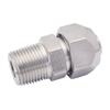Aço Inoxidável 304 Junta de Torção Rápida Tubo de Ar Cotovelo Rosqueado Terminal Reto de Três Vias Mangueira de PU Nylon Porca de Travamento Rápido