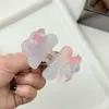 Pinza de Flor de Rosa Francesa Tridimensional Degradada, Pinza para el Cabello de Alta Gama y Versátil, Pinza para el Cabello para la Parte Posterior de la Cabeza, Accesorio para el Cabello