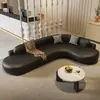 Sofá Esquinero para Apartamento Pequeño, Sofá Curvo en Forma de L, Sofá para el Hogar, Sofá Irregular para Sala de Estar, Sofá para Recepción, Muebles para el Hogar de Lujo Ligero