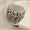 Pulseira Design Sfumato Estampa de Leopardo Ponto Oval Pulseira de Nicho Fashionável Simples Versátil Joia Feminina de Alto Padrão