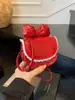Popular Bolso de Lazo para Mujer 2025 Estilo Nuevo Simple y Moderno Bolso Cuadrado Pequeño para Niñas Lindo Bolso Cruzado Pequeño de Lunares