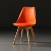 Mesa y Silla con Respaldo de Tulipa Simple Moda Oficina Ocio Recepción Negociación Silla de Plástico Imus Silla de Comedor Nórdica