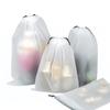 Bolsa de Almacenamiento de Plástico con Cordón Esmerilado CPE para Toallas Faciales y Toallas de Mano, Bolsa con Cordón de PE, Ecológica y Gruesa
