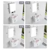 Gabinete de Baño de Aluminio Espacial, Combinación de Gabinete para Lavabo de Balcón de Baño, Lavabo Integrado, Tamaño Pequeño 55