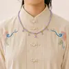 All-match antigo estilo colar de estilo antigo da menina traje Hanfu colar de pérolas Tang estilo colarinho de fadas