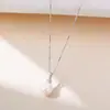 Colar de Moda Pérola Natural em Prata Esterlina 925 para Mulheres Europeu e Americano Luxo Leve Ins Diamante Zircônia Design de Nicho Corrente para Clavícula