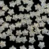 Estrela de Cinco Pontas com Ondas d'Água Estampada em Ouro 19mm Pulseira de Contas DIY Acessórios de Joias Artesanais com Cola Cremosa
