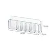 Caja de Almacenamiento para Labiales Sin Taladro Transparente Montaje en Pared Encimera Almacenamiento de Cosméticos Cocina Baño Gabinete con Espejo Caja Organizadora