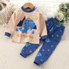 Conjunto de Roupa Íntima Infantil, Algodão Puro, Roupas de Outono para Meninos, Pijamas, Calças de Outono para Bebê, Roupas Quentes de Casa para Meninas, Roupas Infantis de Algodão Puro