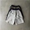 Vendas Diretas do Fabricante Transfronteiriças Retro Americano Lavado Padrão Moderno Shorts Casuais Largos Estilo de Rua Calças Retas para Homens