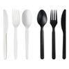 Cuchillo CPLA desechable, cuchara tenedor, vajilla degradable respetuosa con el medio ambiente, tenedor para pastel de ácido poliláctico, cuchara para sopa para llevar comida rápida