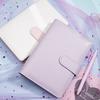 Libreta Macaron, libreta de hojas sueltas, carpeta de hojas sueltas desmontable, bloc de notas portátil transfronterizo, pequeño, transparente, aire fresco, libreta sencilla