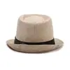Sombrero de Nuevo Estilo para Hombres, de Mediana Edad y Mayores, Sombrero de Algodón y Lino para Protección Solar al Aire Libre, Sombrero Jazz Transpirable Casual de Pesca para Hombres
