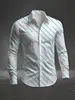 Camisa casual de manga larga impresa transfronteriza con un elegante diseño de estampado digital