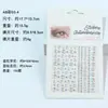 Set de pegatinas transfronterizas de perlas y diamantes, pegatinas faciales de gemas de pedrería, pegatinas para cejas, accesorios faciales para niños, pegatinas de diamantes para maquillaje
