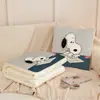 Colcha Manta Doble Propósito Multifuncional Snoopy para Aire Acondicionado de Coche Almohada Manta para Siesta en la Oficina Colcha para Dormitorio