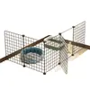 Valla para mascotas para gatos y perros, recinto interior, jaula para gatos combinable libremente, jaula para perros, área de entrenamiento y aislamiento para perros pequeños y medianos