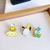 Broche Patcha Dog Hello Kitty Fofo Desenho Animado Japonês Sanrio Cachorro Pudim Insígnia de Animação Criativa Acessórios Masculinos e Femininos