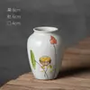 Mini vaso de areia roxa vaso cerâmico pequeno decoração de planta ins vaso para flores secas artesanato feito à mão