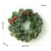 Decoraciones de Navidad, Corona de Navidad, Bayas Rojas, Piñas, Hojas de Pino, Corona, Decoraciones para Colgar en la Puerta Principal, Decoraciones de Pared
