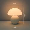 Lâmpada de Cabeceira para Quarto, Lâmpada de Mesa Cogumelo Estilo Creme de Alta Qualidade Decoração Ins Atmosfera Vidrada Medieval Luz Noturna Estudo